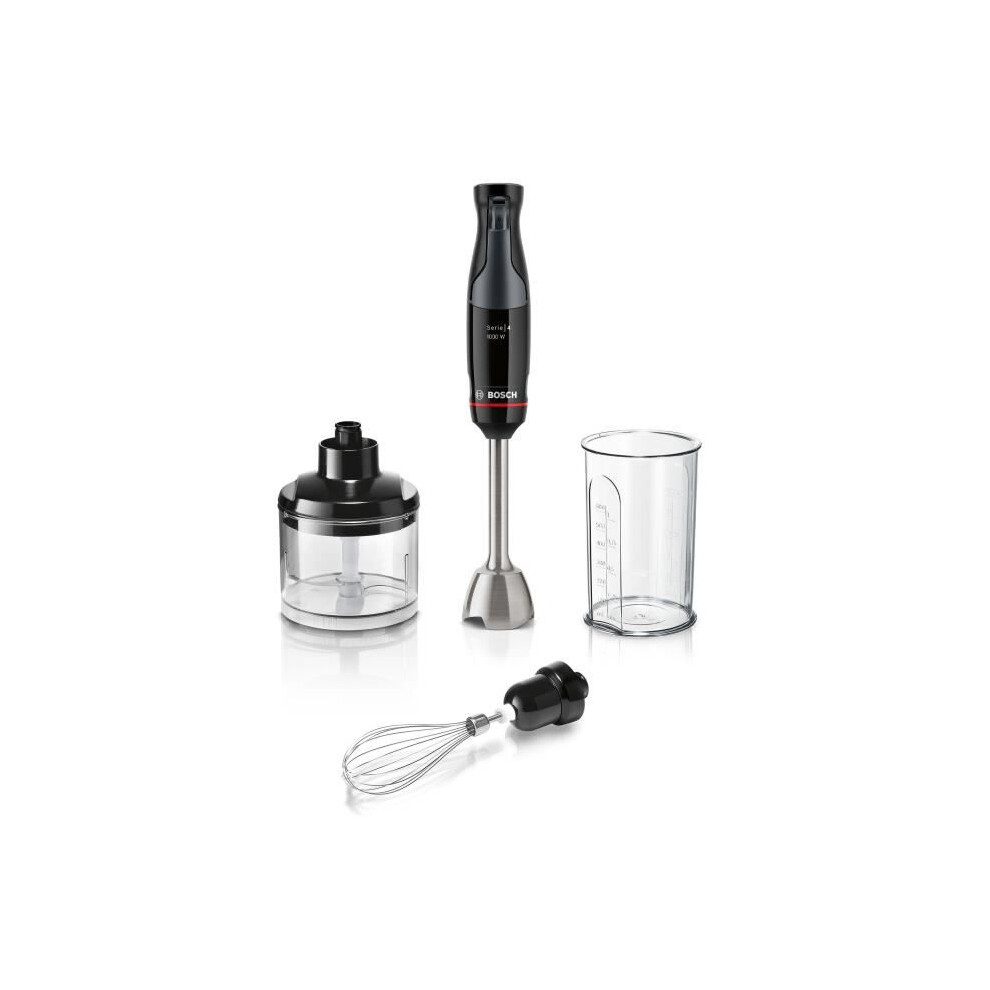 Bosch Hand Blender - Msm4b621 - 1000 W - 4 Sharp Blades - Mixing Bowl - Mini Chopper - Whisk - Ceramic Gear