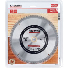 Disco di sega - KREATOR - KRT020426 - Diametro 250 mm - Foro Ø 30 mm - 80 denti