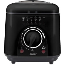 Frittrice - BEPER - 1L - 950W - Temperatura regolabile fino a 190C - Nero
