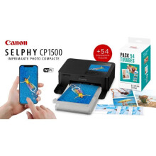 Draagbare fotoprinter - Canon - SELPHY CP1500 - Wi-Fi - Thermische sublimatie - Zwart