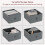 Vida Designs (Grey & Black) Chorley 5 Fabric Drawer Storage Chest 4
