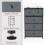Vida Designs (Grey & Black) Chorley 5 Fabric Drawer Storage Chest 5