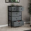 Vida Designs (Grey & Black) Chorley 5 Fabric Drawer Storage Chest 3