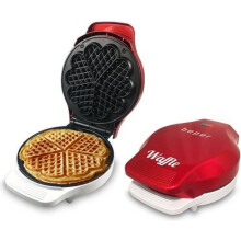 Gaufrier - BEPER - BT603Y - 5 cialde a forma di cuore - Rosso - Antiaderente