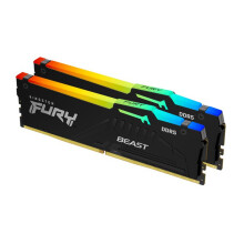 Kingston Fury Beast RGB 64GB (2x32GB) 6400MT/s DDR5 CL32 Desktop Memory | AMD Expo | Plug N Play | Kit of 2 | KF564C32BBEAK2-64