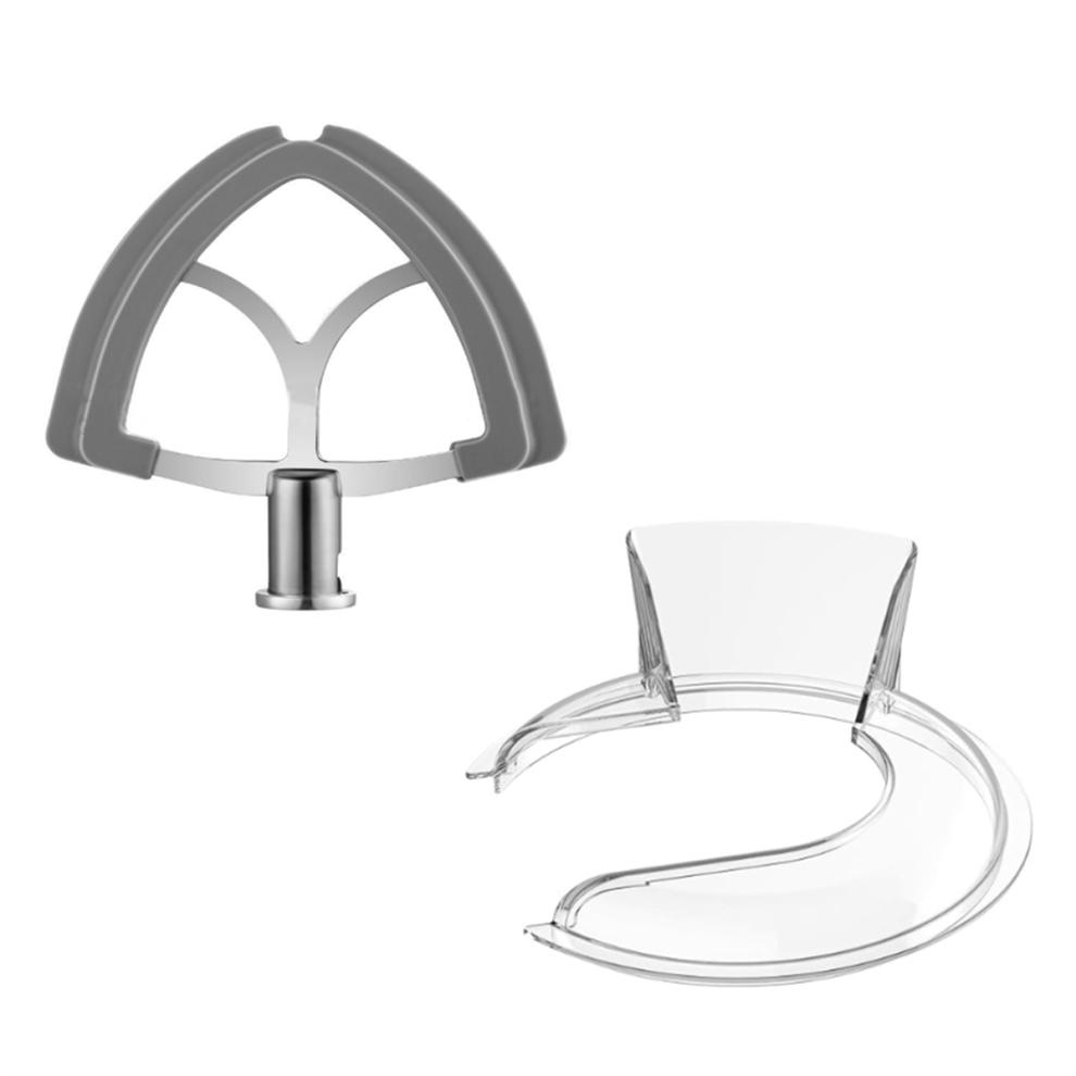 Frusta A Paletta Con Bordo Flessibile Pouring Shield Per Mixer Da 4,5-5 Qt-image