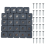 24Pcs 30mm Τετράγωνα προστατευτικά ποδιών καρέκλας επίπλων ολίσθησης 1