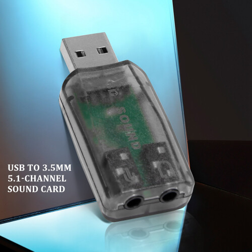 USB naar 3,5 mm microfoonaansluiting stereoheadset 3D-geluidskaart audioadapter pc 1