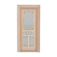 Puppenhaus Sichtschutz Tür Birke 1:12 Mini Natürliche Oberfläche Puppenhausmöbel Modell für DIY