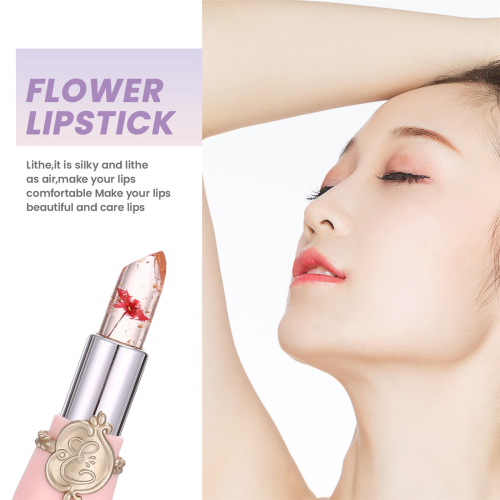Flower Jelly Magic Θερμοκρασία Αλλαγή Χρώματος Lip Balm Κόκκινο 1