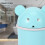 Trash Desktop With Lid Small Paper Basket Plastic Trash Can Blue 4