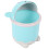 Trash Desktop With Lid Small Paper Basket Plastic Trash Can Blue 6
