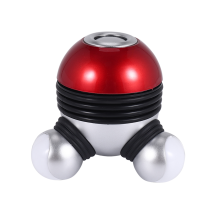 Vibrationsmassage Kraftfull mini elektrisk massager med LED-ljus Röd