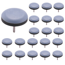20 deslizadores de silla de 25 mm con protector de patas de clavo para pisos de madera