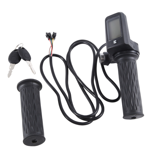 E-Bike Twist Throttle LCD οθόνη με ταχύτητα και διανυθείσα απόσταση και ισχύ μπαταρίας 2