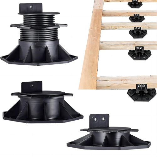 Lot de 6 plots de support pour solives et terrasses 2