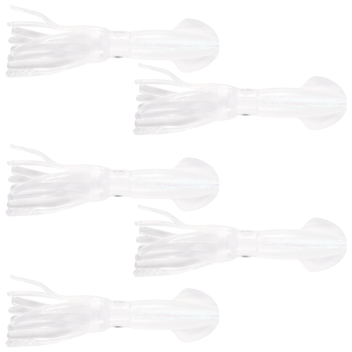 5 peças de isca artificial de silicone macia e luminosa brilhante 2