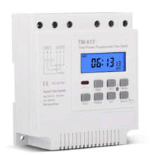 Drie fasen 380V 415V TIMER programmeerbare schakelaar met achtergrondverlichting