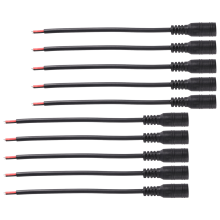 10 szt. 12 V DC Wtyczka żeńska Złącze kabla zasilającego 5,5 x 2,1 mm 15 cm