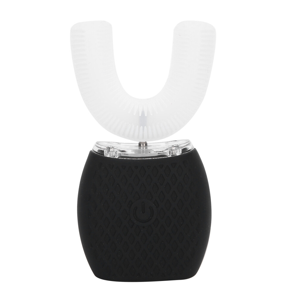 Black Rechargeable UâShaped Electric Toothbrush Waterproof Teeth Cleaner, 350Mah,