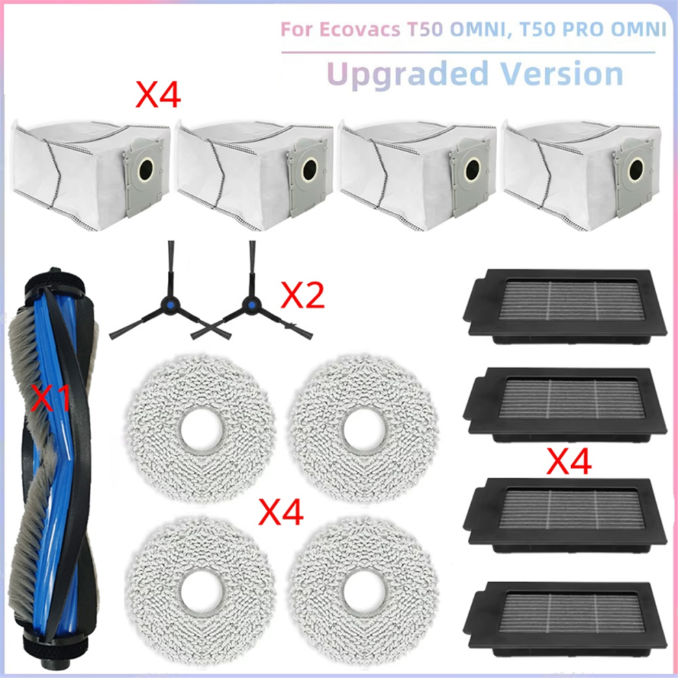 Rodillo Principal Cepillo Lateral Filtro Hepa PañO De Fregona Bolsa Para Polvo-image