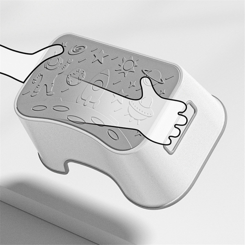 Sedile per WC e sgabello, antiscivolo, a tema oceano, unisex 2