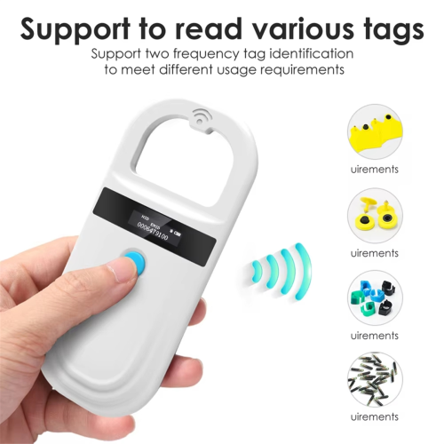 Φορητός αναγνώστης RFID για ζώα Κατοικίδιο γάτα σκύλος σαρωτής τσιπ μικροτύπου 2