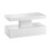 Coffee Table White Gloss with LED RGB remote control Light 100cm x 50cm x 39cm rectangle coffee table - 4