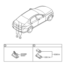 Luce targa auto SINISTRA E DESTRA per Hyundai Genesis