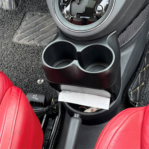 Til Fiat 500 2007-2015 ABS Sort bil Centralstyring Vandkopholder 1