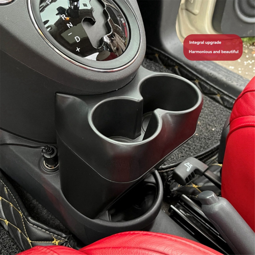 Til Fiat 500 2007-2015 ABS Sort bil Centralstyring Vandkopholder 2