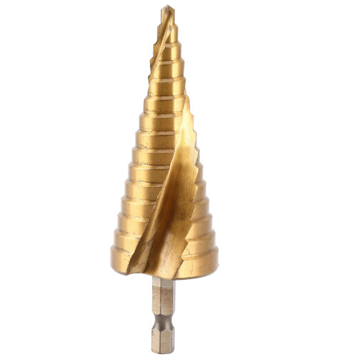 4mm-12mm Step Drill Bit with Hex Handle for Wood and Metal Drilling 1