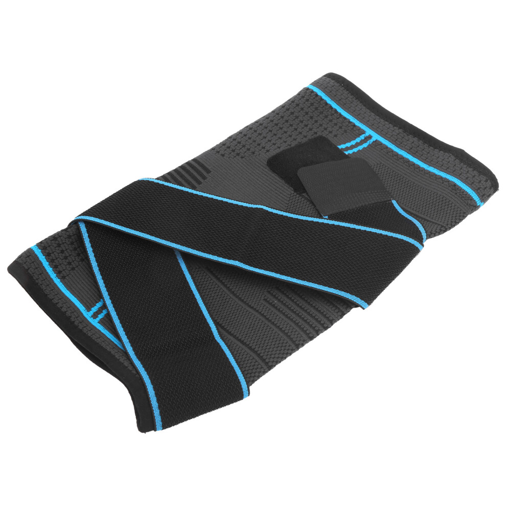 Blue Breathable Dual Sports Knee Brace Xl Nylon Polyurethane Silica Gel