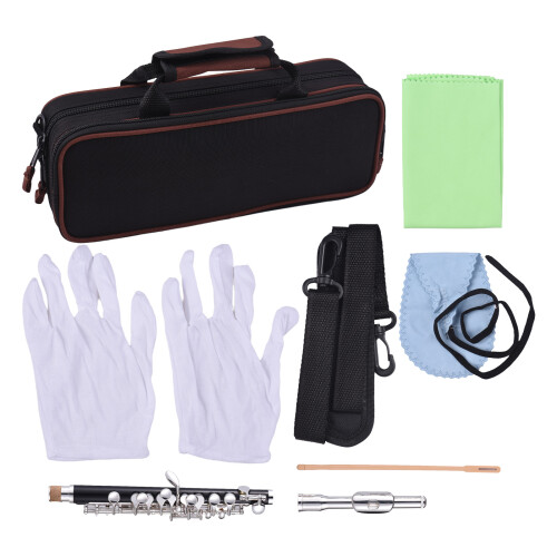 Piccolo Instrument ABS Tubing White Copper Silver