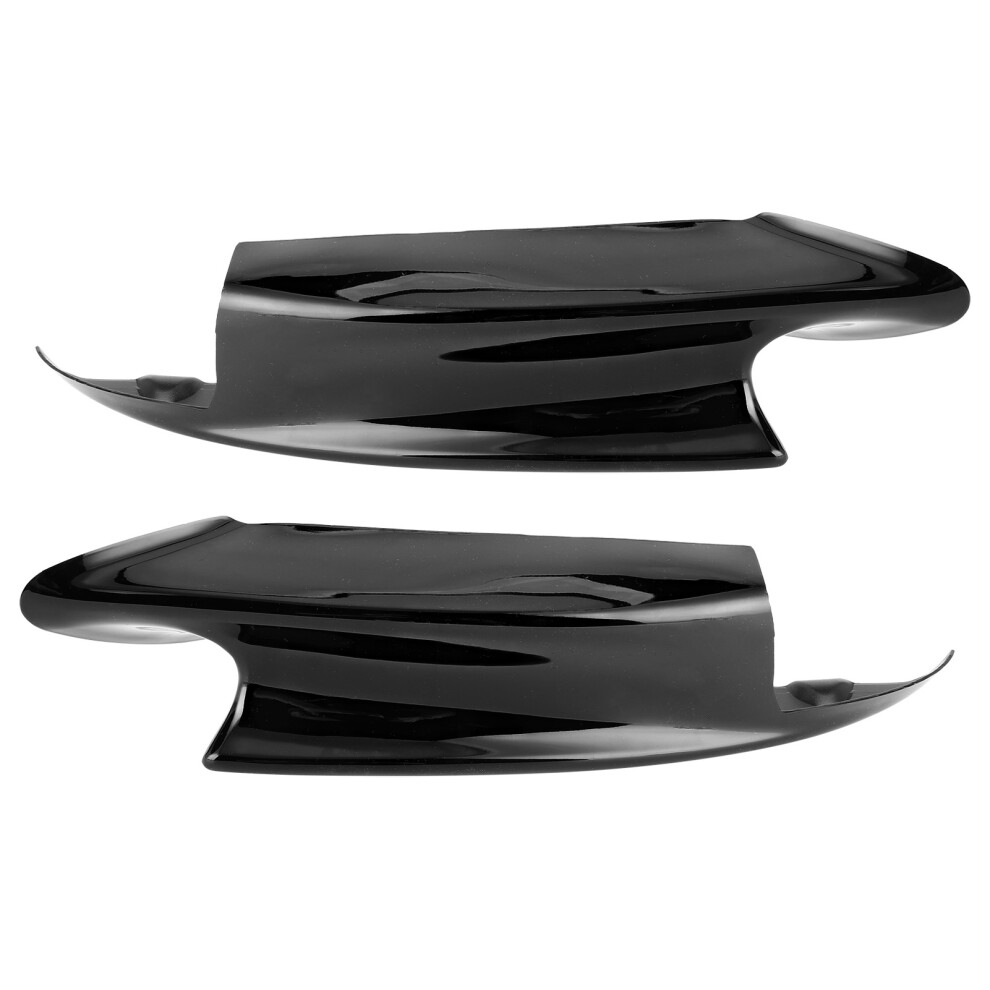Pair Front Bumper Spoiler Lip Deflector Splitter Black 9121376588112