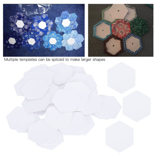 Craft 16mm Hex Patchwork Paper Templates for DIY Quilting Projects 100 Pcs 2