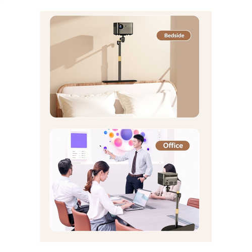 Adjustable Projector Stand Multi-Angle Support Tripod Head Black 1