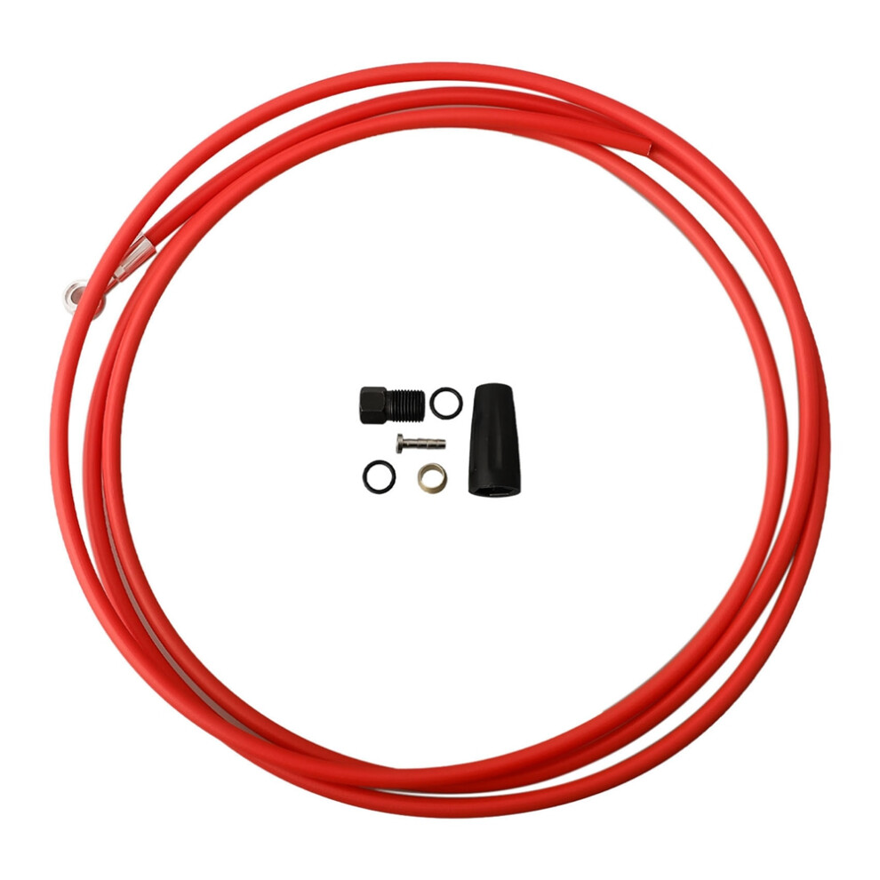 Kit Tubo Freno Bici 2 Metri Accessori Per Bicicletta Rosso-image