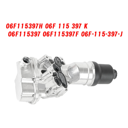 Aluminium motoroliefilterhus 06F115397H til Audi A4 A6 VW Eos 1