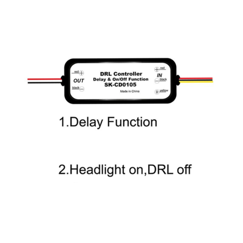 1 stk. DRL-controller til bil, kørelysrelæ SK-CD0105 1