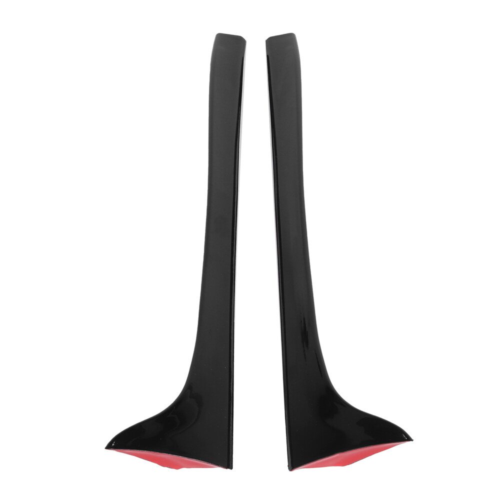 Pair Of Gloss Rear Roof Side Spoiler Wing Black 9121376588372