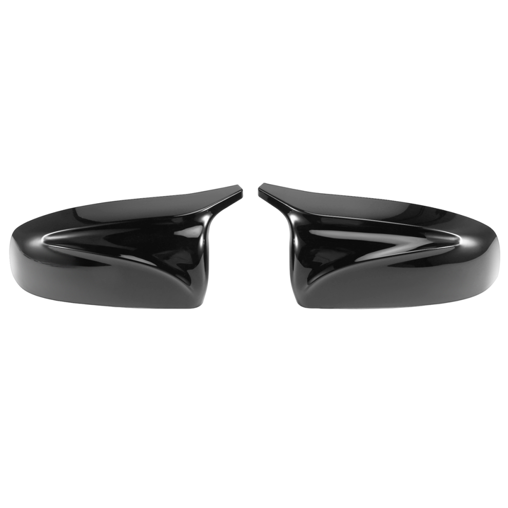 2Pcs Side Wing Rearview For Bmw X5 E70 X6 E71 Glossy Black 4713432423243