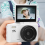 Retro Digital Camera 64MP Stabilization Video Pause Function White 1