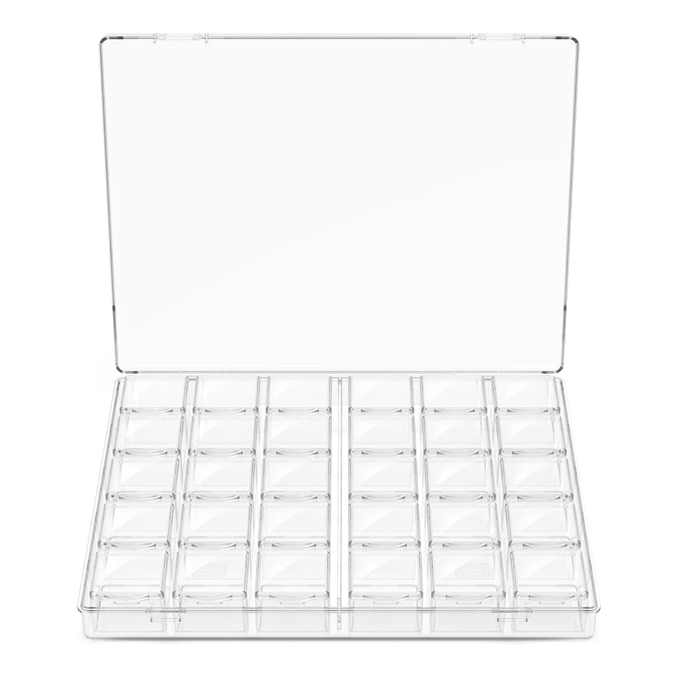 30 Compartment Stackable Storage Boxes with Lids, Mini Containers