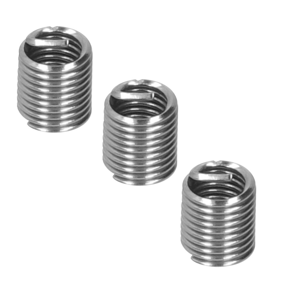 Versatile 100Pcs M6x12d Steel Thread Inserts For Repairing Female Threads 8381340718629