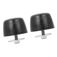 Lot de 2 butées de capot en caoutchouc noir pour Jeep Wrangler