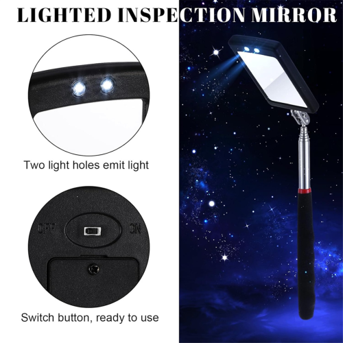 6Pcs LED Telescoping Inspection Mirror Tool 2