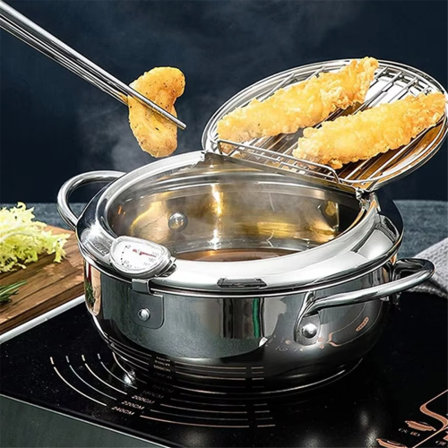 Τηγάνι κουζίνας Tempura Fryer Pan Ιαπωνικό βαθύ τηγάνι 2