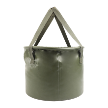 Seau pliable portable d'extérieur pour la pêche, vert B