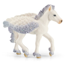 Pegasus Foal Figurine | 1:12 Scale Collectible Toy | Realistic Bay Color | Durable Plastic Material
